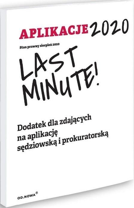 Aplikacje Last Minute 2020. Dodatek na aplikację..