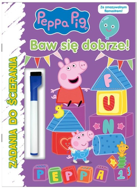 Peppa Pig. Zadania do ścierania. Baw się dobrze