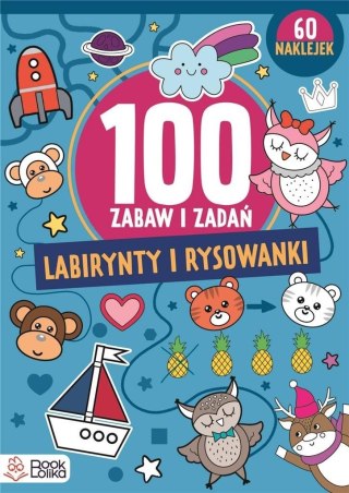 Labirynty i rysowanki. Ponad 100 zabaw i zadań.