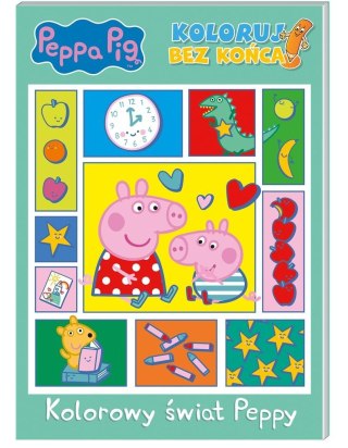 Peppa Pig. Koloruj bez końca! Kolorowy świat Peppy