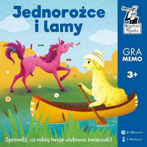 Kapitan Nauka. Lamy i jednorożce. Gra memo