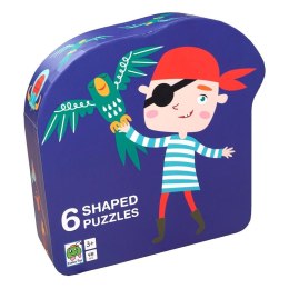 Puzzle dla dzieci w ozdobnym pudełku Pirat