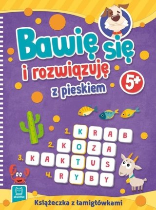 Bawię się i rozwiązuję z pieskiem. 5+