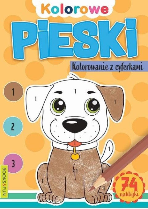 Pieski. Kolorowanie z cyferkami