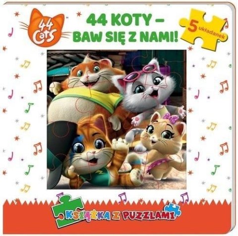 44 Koty. Baw się z nami! cz.1 Książka z puzzlami