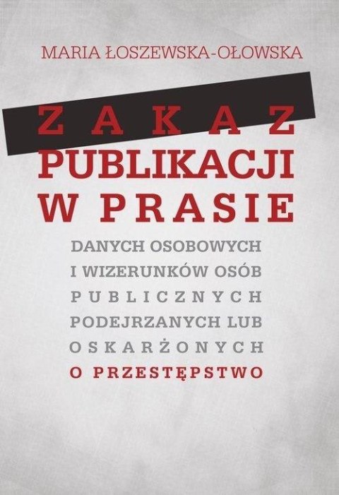 Zakaz publikacji w prasie danych osobowych...