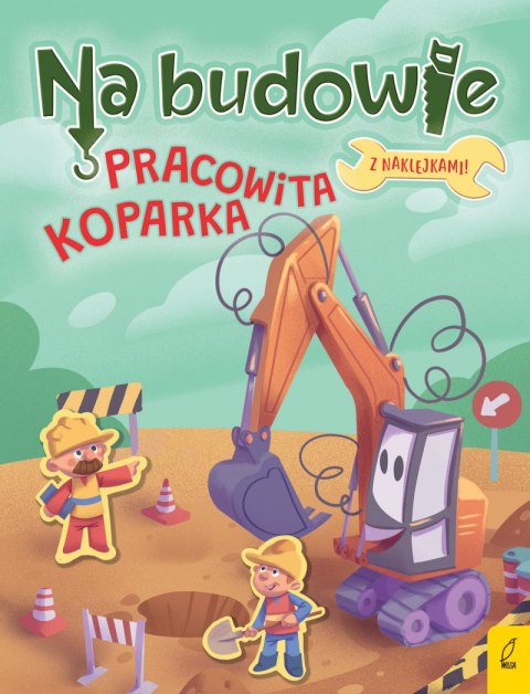 Pracowita koparka. Na budowie