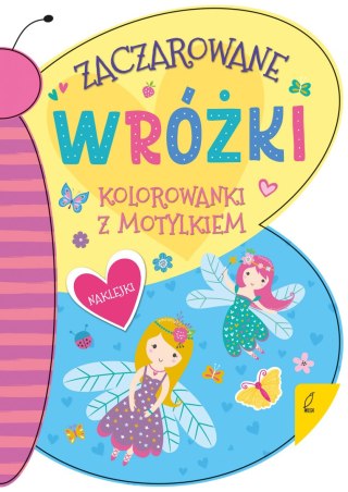 Zaczarowane wróżki. Kolorowanka z motylkiem