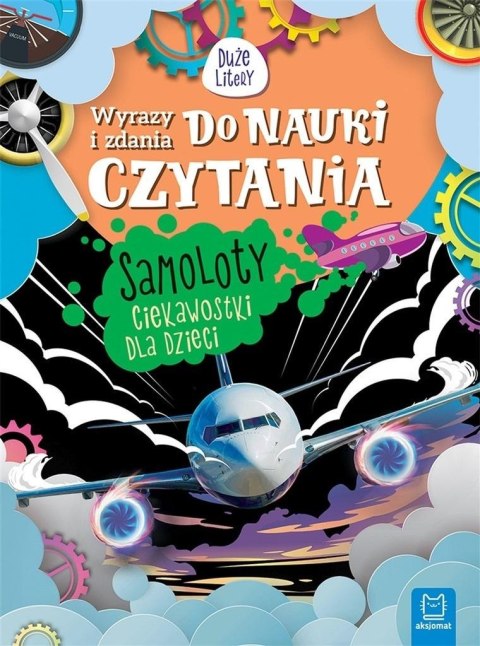 Wyrazy i zdania do nauki czytania Samoloty