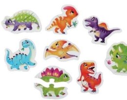 Puzzle szczęśliwe dinozaury