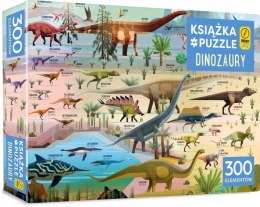 Książka i puzzle Dinozaury 300 elementów