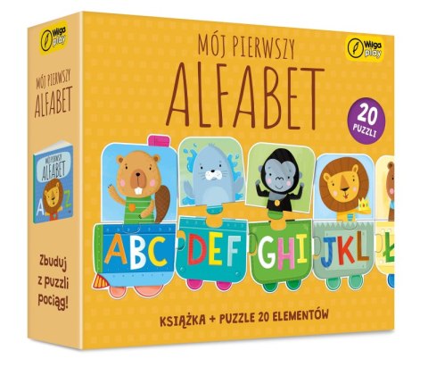 Książka i puzzle Mój pierwszy alfabet 20 elementów