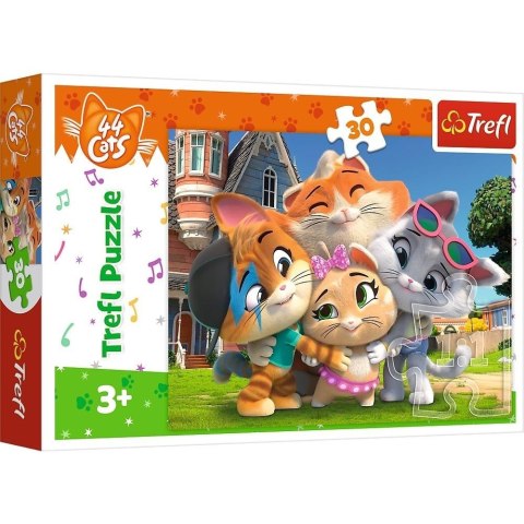 Puzzle 30 Przyjaźń w kociej krainie TREFL