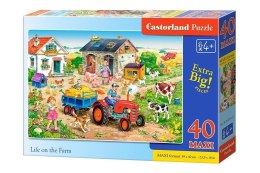 Puzzle 40 maxi - Życie na farmie CASTOR