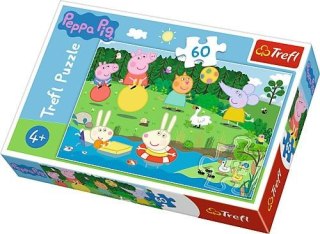 Puzzle 60 Świnka Peppa Wakacyjna zabawa TREFL