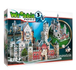 Wrebbit puzzle 3D 890 el Zamek Neuschwanstein