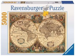 Puzzle 5000 Dawna mapa świata