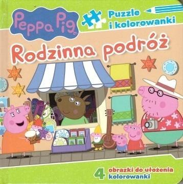 Peppa Pig. Książeczka z puzzlami. Rodzinna podróż