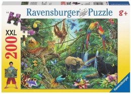 Puzzle 200 Zwierzęta w dżungli XXL