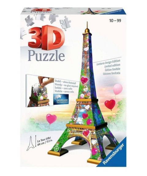 Puzzle 3D Wieża Eifla Edycja Love