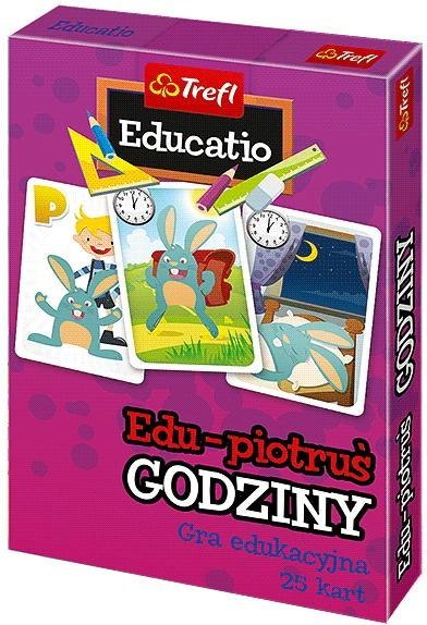 Karty Edu Piotruś - Godziny TREFL