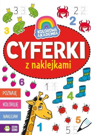 Kolorowa Akademia. Cyferki z naklejkami