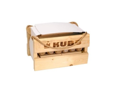 Kubb w drewnianym pudełku