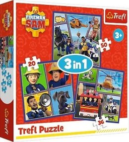 Puzzle 3w1 - Dzień Strażaka Sama TREFL
