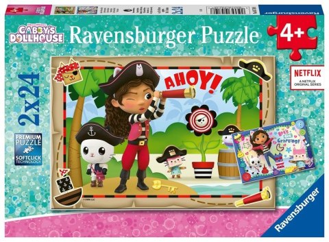 Puzzle dla dzieci 2x24 Koci Domek Gabi Puzzle dla dzieci 2x24 Koci Domek Gabi