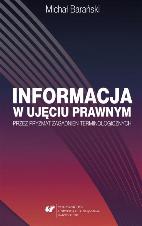 Informacja w ujęciu prawnym przez pryzmat...