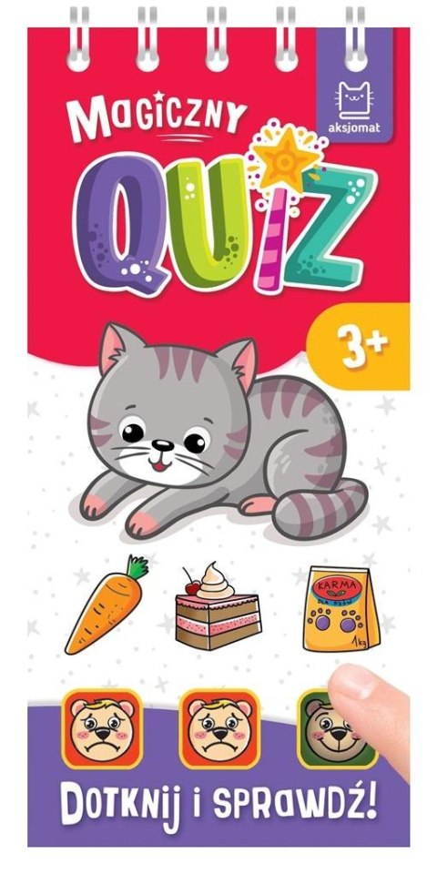 Magiczny quiz z kotkiem. Dotknij i sprawdź Magiczny quiz z kotkiem. Dotknij i sprawdź