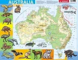 Puzzle ramkowe - Australia fizyczna