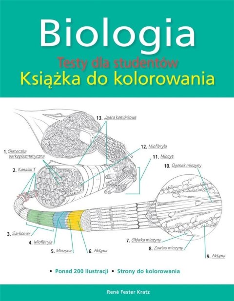 Biologia. Testy dla studentów. Książka do kolorow.