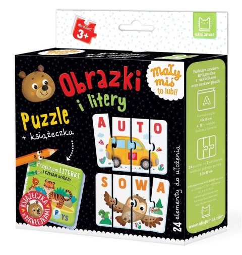 Obrazki i litery. Puzzle + książeczka