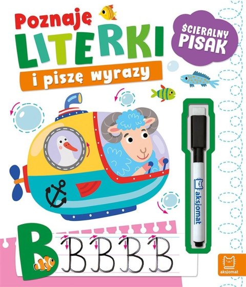 Poznaję literki i piszę wyrazy. Ścieralny pisak