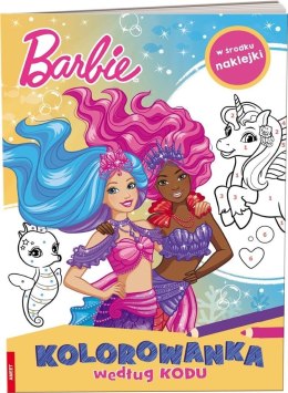 Barbie Dreamtopia Kolorowanka według kodu