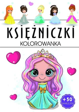 Księżniczki - kolorowanka