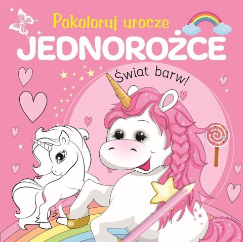 Pokoloruj urocze jednorożce