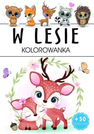 W lesie - kolorowanka