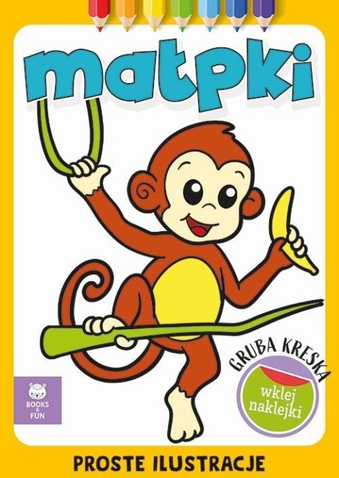 Gruba kreska. Małpki Gruba kreska. Małpki