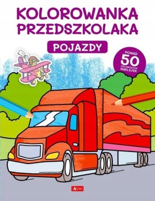 Kolorowanka przedszkolaka. Pojazdy