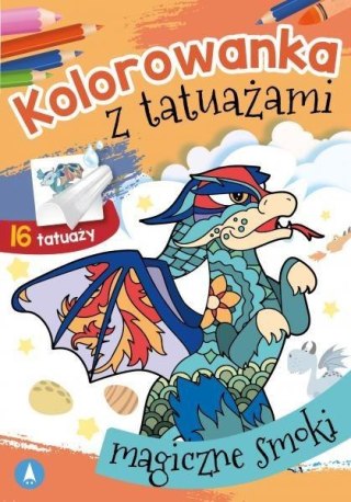 Kolorowanka z tatuażami. Magiczne smoki