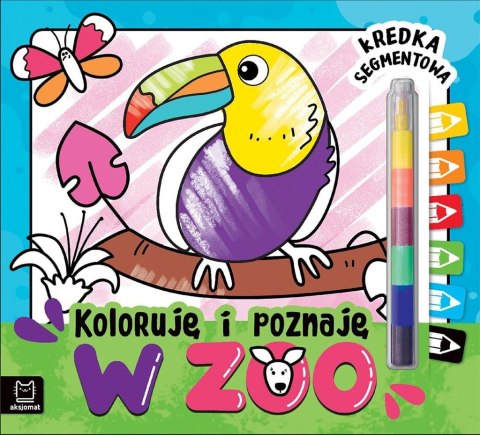 Koloruję i poznaję. W zoo. Kredka segmentowa Koloruję i poznaję. W zoo. Kredka segmentowa