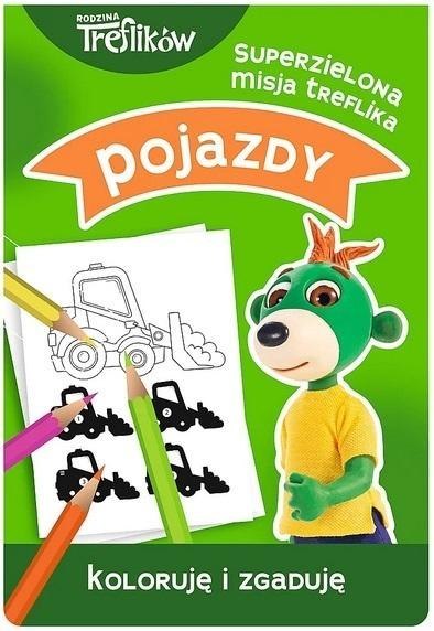 Trefliki. Koloruję i zgaduję Pojazdy