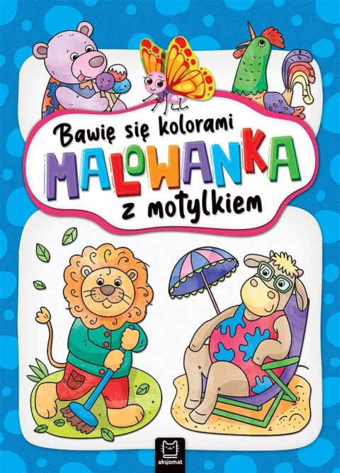 Bawię się kolorami. Malowanka z motylkiem Bawię się kolorami. Malowanka z motylkiem