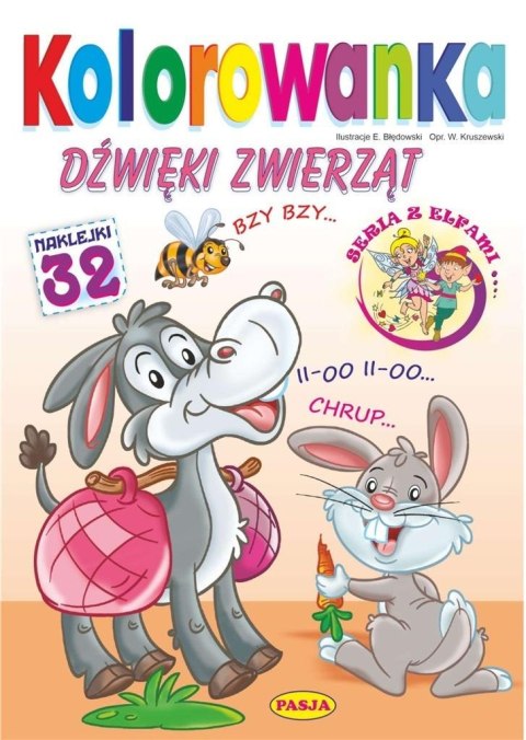 Kolorowanka. Dźwięki zwierząt