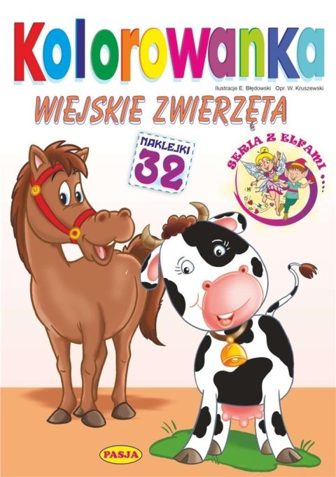 Kolorowanka. Wiejskie zwierzęta Kolorowanka. Wiejskie zwierzęta