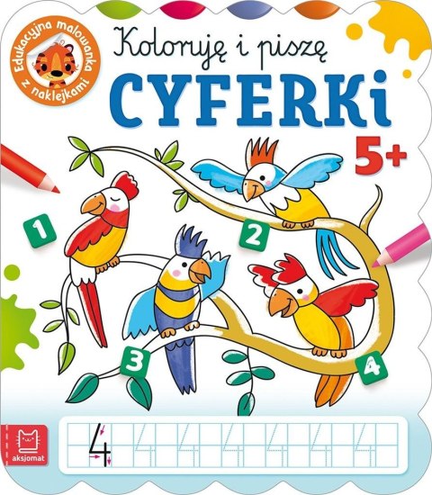 Koloruję i piszę CYFERKI. Edukacyjna malowanka Koloruję i piszę CYFERKI. Edukacyjna malowanka