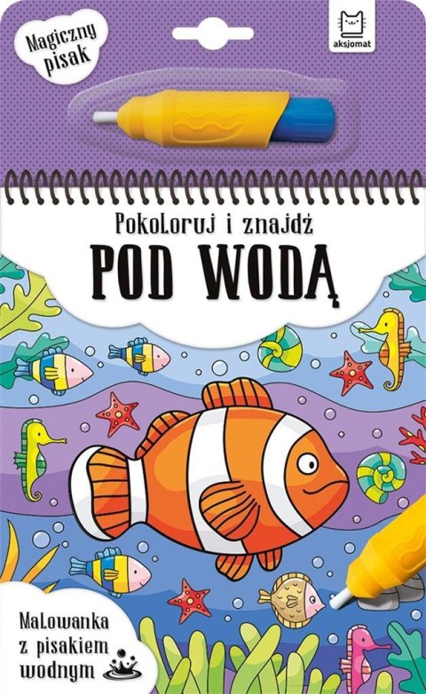Malowanka z pisakiem wodnym. Pokoloruj i znajdź.. Malowanka z pisakiem wodnym. Pokoloruj i znajdź..