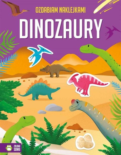 Ozdabiam naklejkami. Dinozaury Ozdabiam naklejkami. Dinozaury